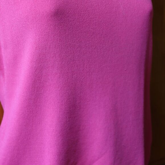 Mark Shale Hot Pink Sleeveless Braided Trim Tank Top Medium Vibrant Vintage Styl - Picture 6 of 12